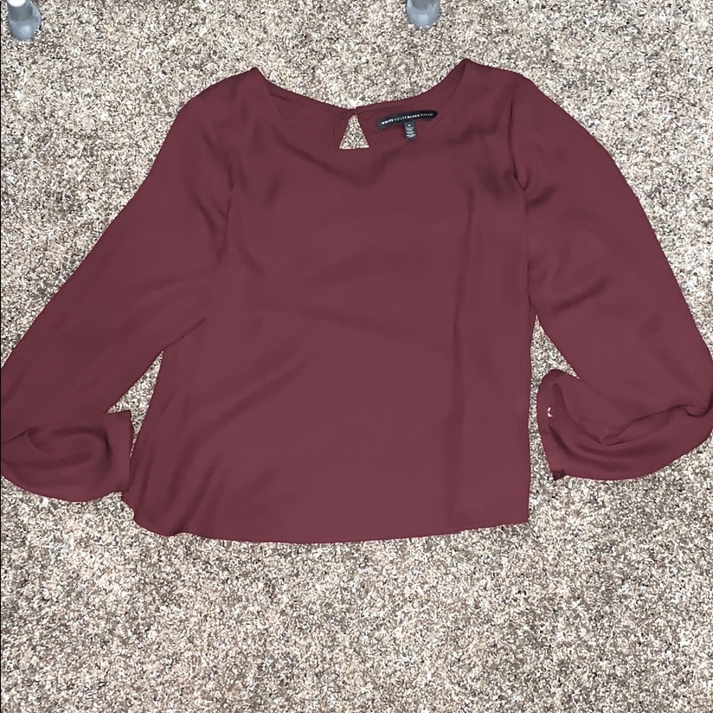 Plum colored dressy top